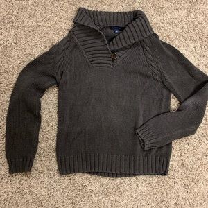 Lands end medium brown sweater.